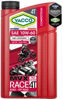 Synthetic 100% Moto / quad / Karting Yacco MVX RACE 4T SAE 10W60