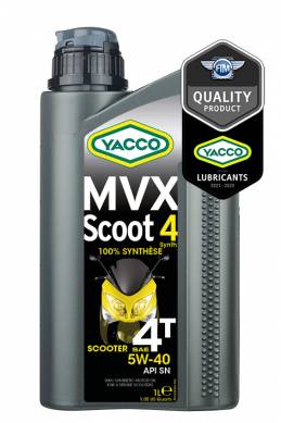 Synthetic 100% Moto / quad / Karting MVX SCOOT 4 SYNTH SAE 5W40