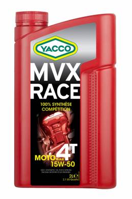 Synthetic 100% Moto / quad / Karting MVX RACE 4T SAE 15W50