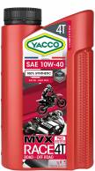 Synthetic 100% Moto / quad / Karting Yacco MVX RACE 4T SAE 10W40