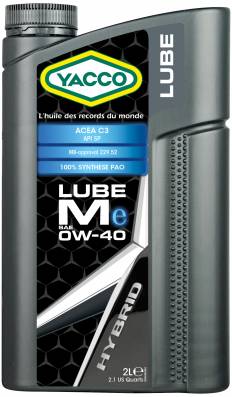 Synthetic 100% Automobile LUBE ME SAE 0W40